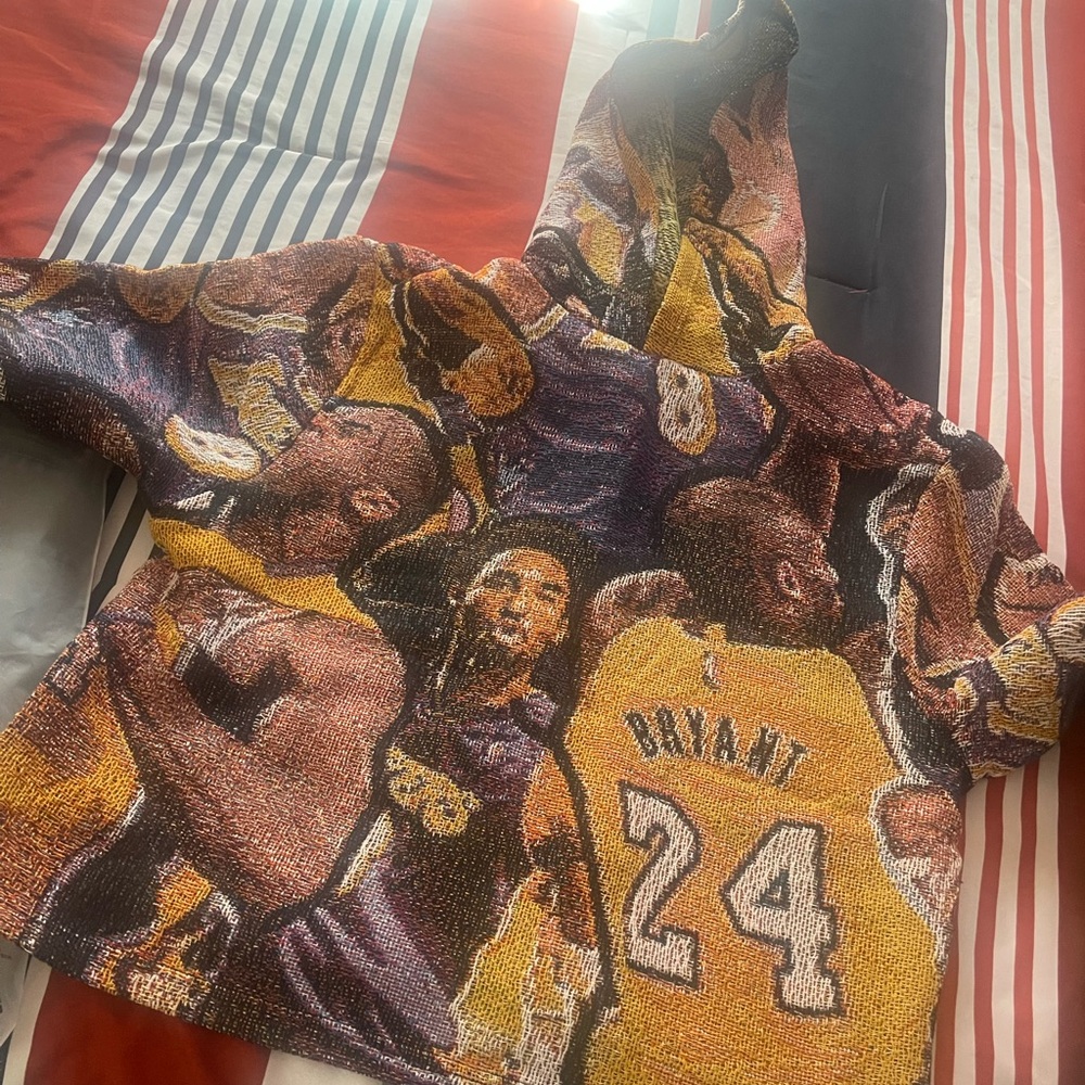 CUSTOM HANDMADE WOVEN KOBE BOXY HOODIE
